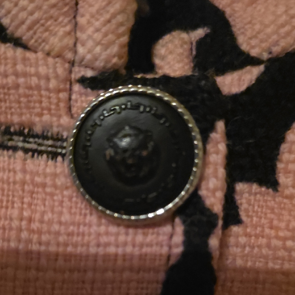 Versus Versace Pink and Black Floral Blazer - Picture 2 of 8